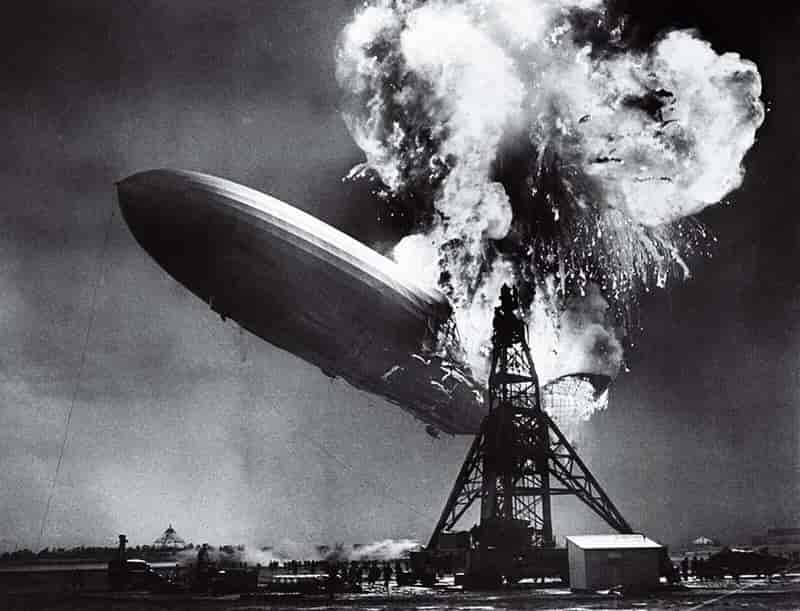 The Hindenburg disaster, 1937